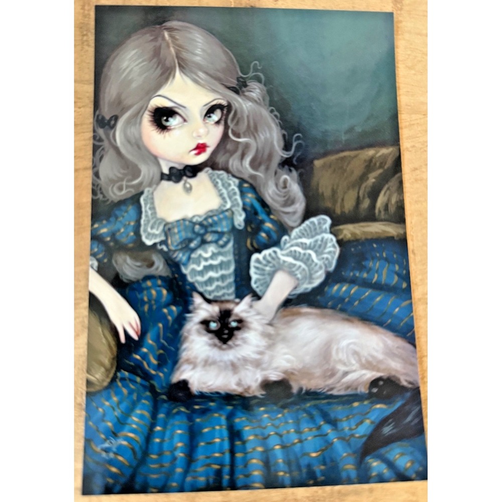 2026 Jasmine Becket-Griffith Art Postcard 4" x 6" Fantasy Cat